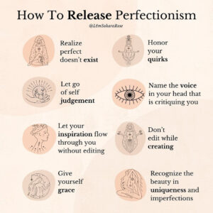 how to release perfectionism
