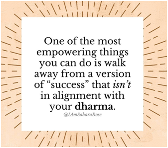 alignment with dharma