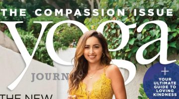 Sahara Rose on the cover of Yoga Journal